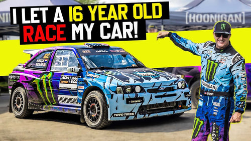 Checker or wrecker?? 16-Year-Old Jax Redline’s FIRST Rally Race - In Ken Block’s Cossie V2!!